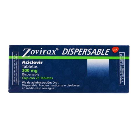 Zovirax Mg C Tabletas Dispersables Farmapronto