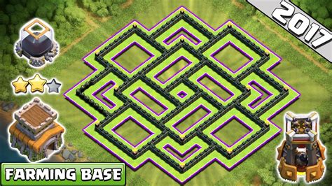 Coc 2017 ♦ Th8 Hybrid Base 2017 ♦ Th8 Farming And Trophy Base ♦ Anti