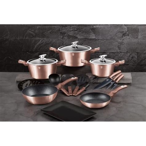 Berlingerhaus Batterie De Cuisine Metallic Line Rose Gold Edition