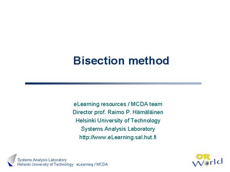 Bisection method