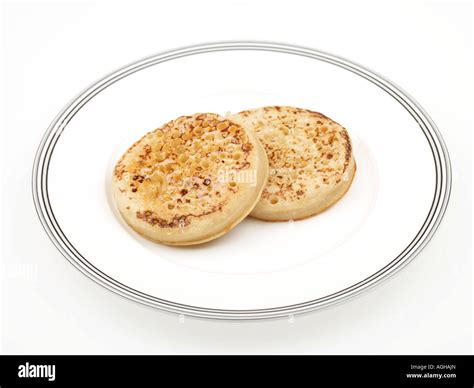 Crumpets with Honey Stock Photo - Alamy