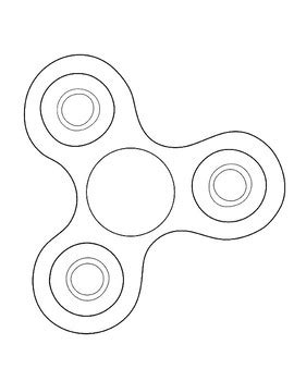 Fidget Spinner Coloring Pages By Art Is Basic Tpt