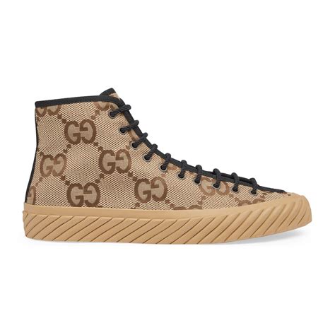 Gucci High Top Maxi Gg Sneaker In Brown For Men Lyst