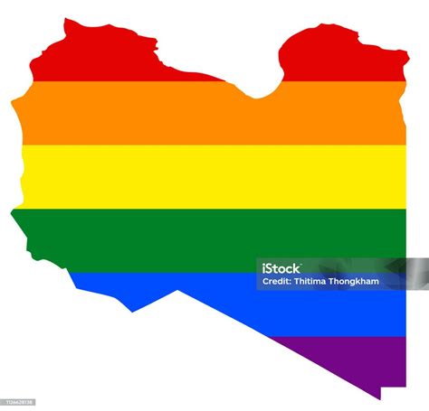 Lgbt Flag Map Vector Rainbow Map Of Country In Colors Of Lgbt Pride