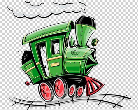 Ilustraci N De Tren Verde Ilustraci N De Locomotora De Transporte