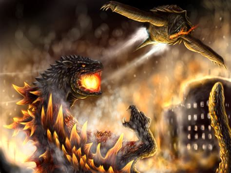 GAMERA vs GODZILLA by narutakiyu on DeviantArt