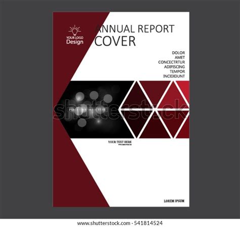 Annual Business Report Cover Template Booklet Stock Vector Royalty Free 541814524 Shutterstock