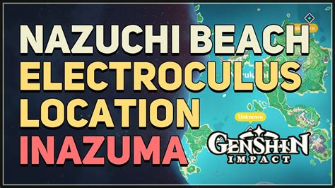 Nazuchi Beach Electroculus Location Genshin Impact Youtube