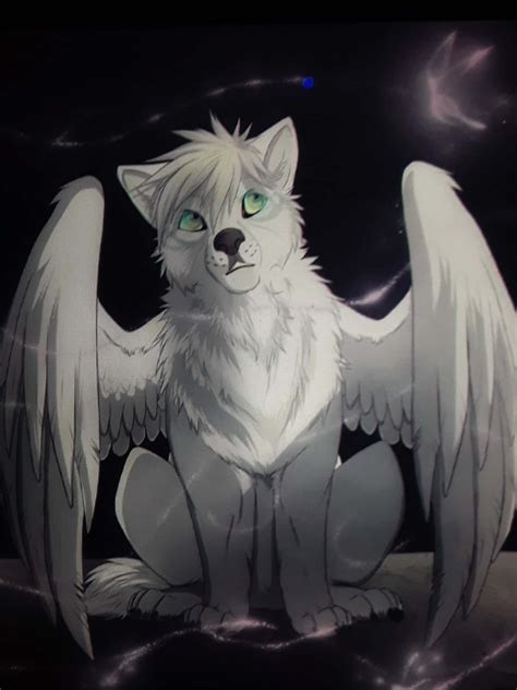 Anime Winged Wolf Wallpaper