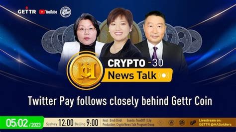 澳喜特战时讯 on GETTR 2023 02 05 CryptoNewsTalk 30 Twitter Pay follows