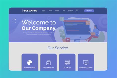 Agency Website UI Design Graphic By CraftDesign Creative Fabrica