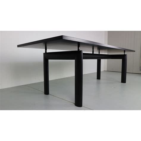 Lc6 Black Dining Table By Le Corbusier For Cassina