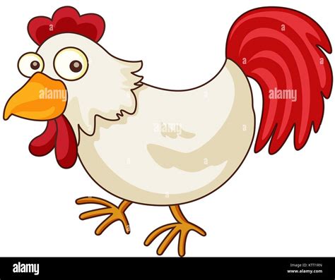 Illustration of a chicken cartoon Stock Vector Image & Art - Alamy