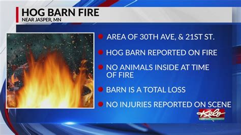 Firefighters Respond To A Hog Barn Fire Near Jasper Youtube