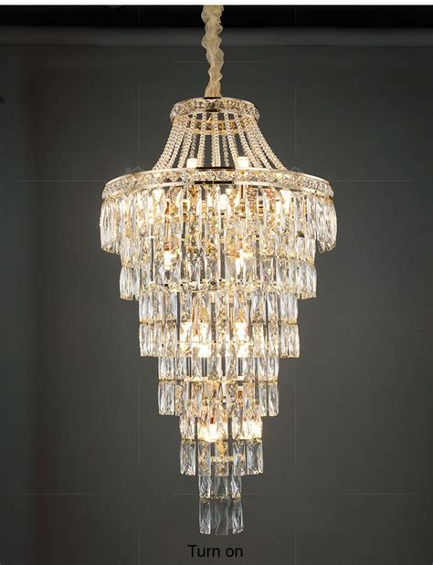 Modern Gold Crystal Chandeliers Lights Fixture Led Crystal Chandelier