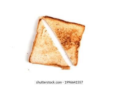 Cut Half Toasted Bread Slice Isolated Stock Photo 1996641557 | Shutterstock