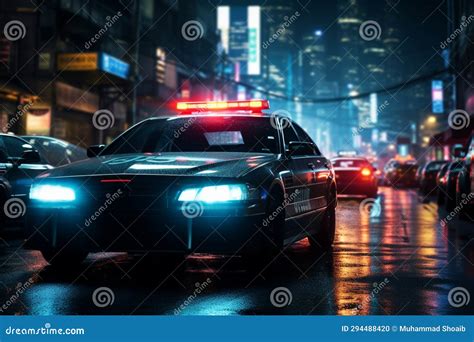 Japanese Police Car Vector Illustration Perspective View ...