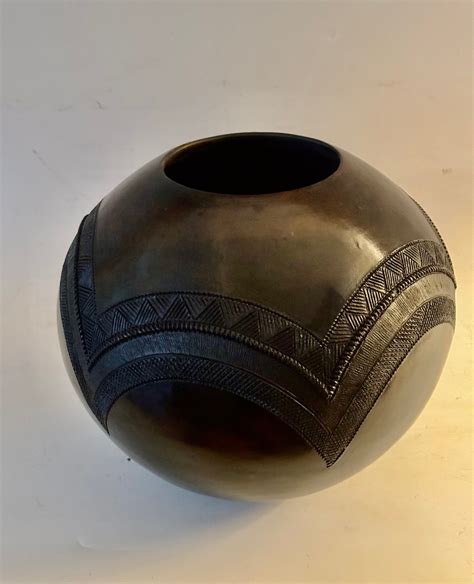 Contemporary Zulu Pottery Jar by Jabu Nala - Etsy