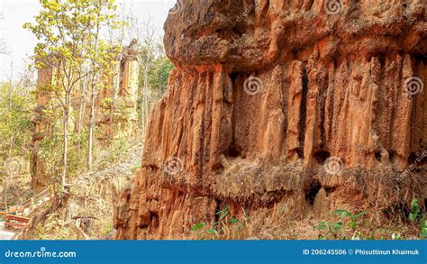 Red Cliff In Pha Chor Mae Wang National Park Stock Photo Image Of