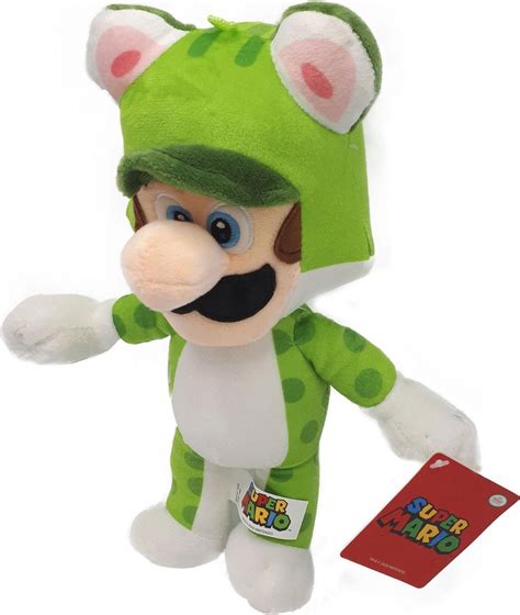 Nintendo Super Mario Knuffel Luigi Frog Cat Pluche