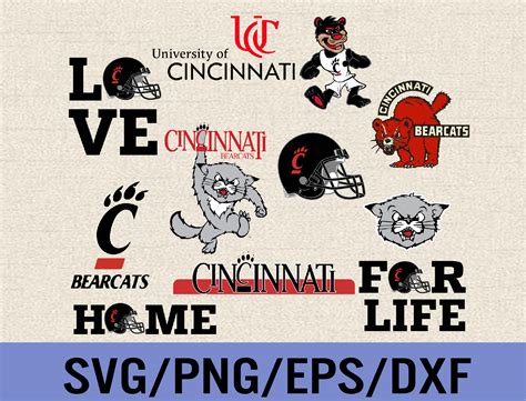 Cincinnati Bearcats Svg Cincinnati Bearcats Logo Bundle Lo Inspire