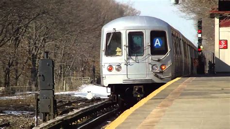 Ind Rockaway Line R46 A Trains At Aqueduct Racetrack Youtube