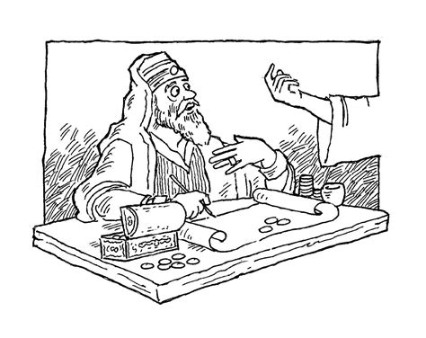 Matthew the tax collector coloring pages