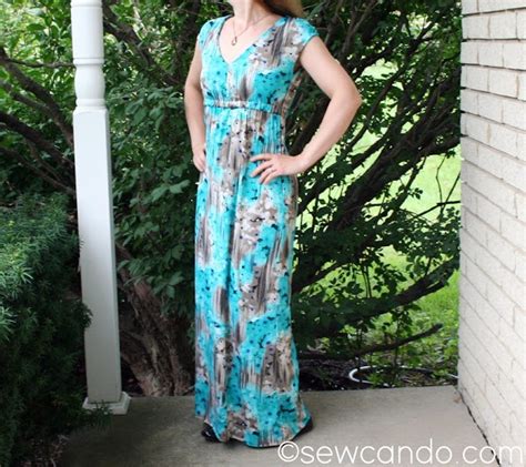 Sew Can Do Melly Sews Empire Waist Maxi Dress Pattern Review