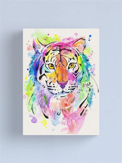 "Tiger, Tiger - Abstract Watercolor Painting" Canvas Print for Sale by EveiArt | Redbubble