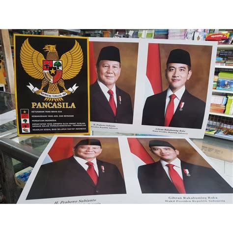 Jual Poster Presiden Dan Wakil Presiden Atau Garuda Ukuran Kecil