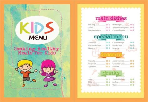 Kids Menu Template - 27+ Free & Premium Download