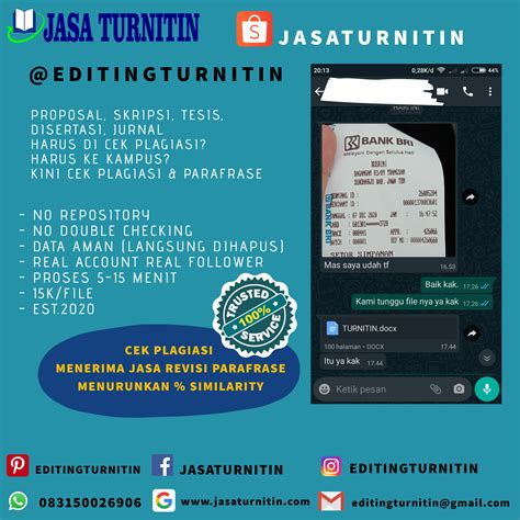 Jasa Turnitin Skripsi Satu Trik