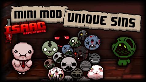 Mini Mods The Binding Of Isaac Repentance Unique Sins Youtube