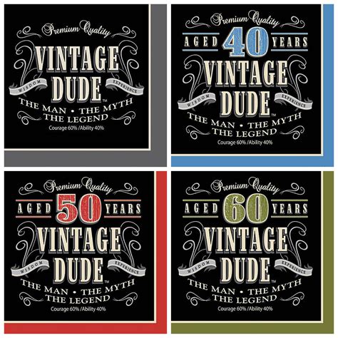 Vintage Dude Party Supplies Mens Party Themes