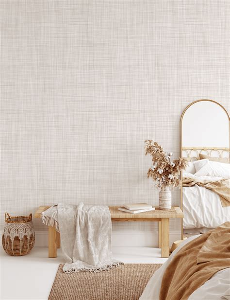 Grasscloth Wallpaper Peel And Stick And Removable