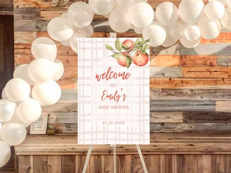 Bushel And A Peck Baby Shower Welcome Sign Fall Shower Baby Etsy