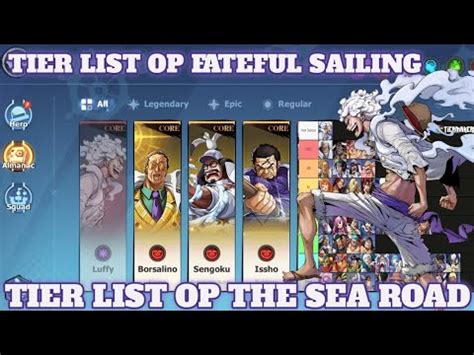 AkhirnyaTier List OP The Sea Road Fate Assembly Tierlist OP Fateful