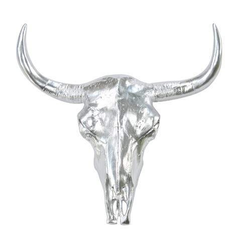 Union Rustic Buffalo / Bison Skull Head Wall Décor in Chrome & Reviews ...