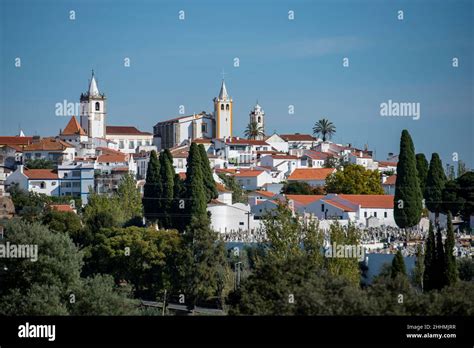 A View Of The Old Town Of Arronches With The Church Or Igreja Nossa