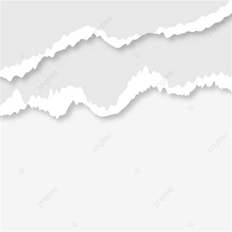 Torn Paper Border Vector Hd Images, Torn Paper Border, Torn, Realistic ...