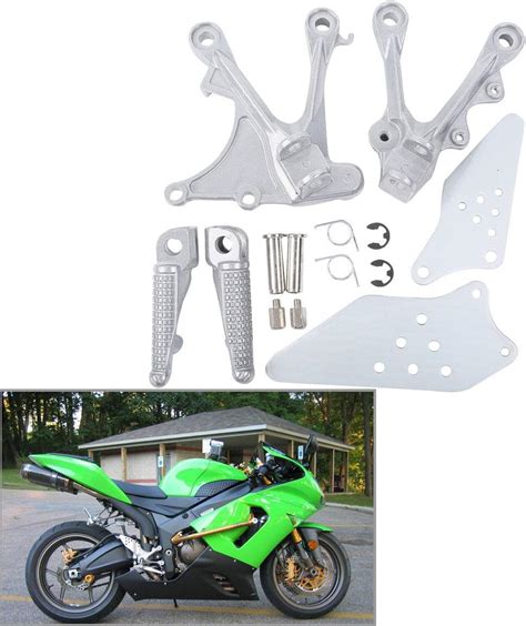 Amazon Front Rider Foot Pegs Bracket For Kawasaki ZX6R ZX 6R 2005