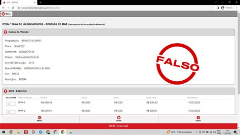 Golpe do IPVA 2023 MG site falso engana usuário e promete desconto