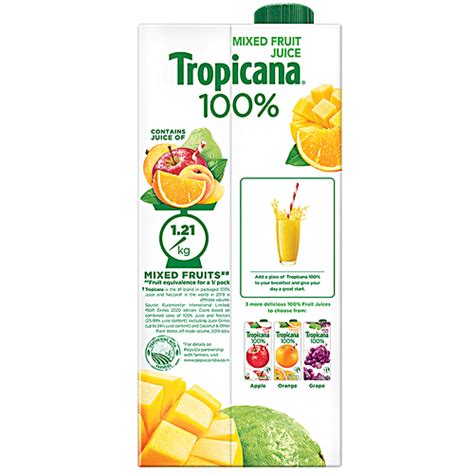 Buy Tropicana 100 Juice Mixed Fruit 1 L Online At Best Price Bigbasket