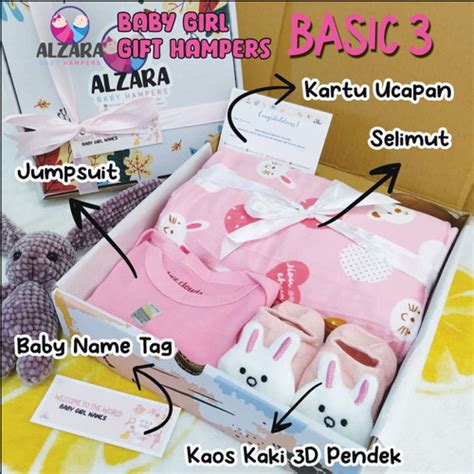 Jual Hampers Baby Girl Newborn Gift Set Parcel Kado Bayi Perempuan