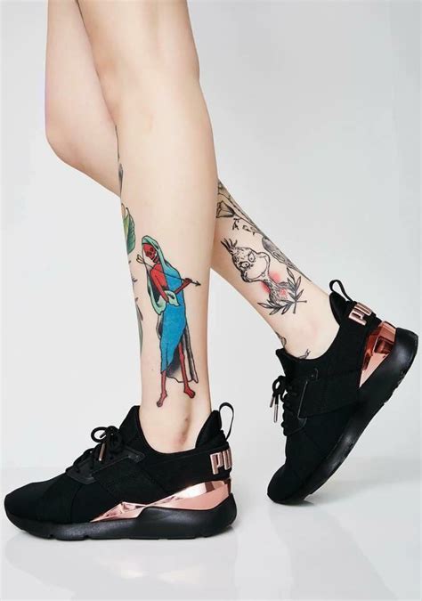 Puma Muse Metallic Puma Black Rose Gold玫瑰金 國外限定 她的時尚 鞋 高跟鞋在旋轉拍賣