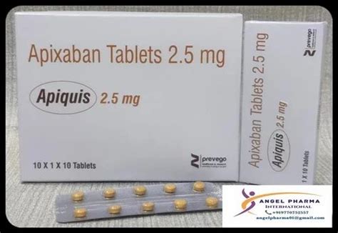 Apixaban 5 Mg Tablet At Rs 1000 Box Apixaban Tablet In Nagpur ID