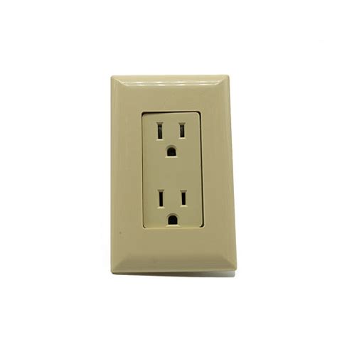 Rv Designer Dual Outlet With Cover Plate Ivory Black White Or Brow