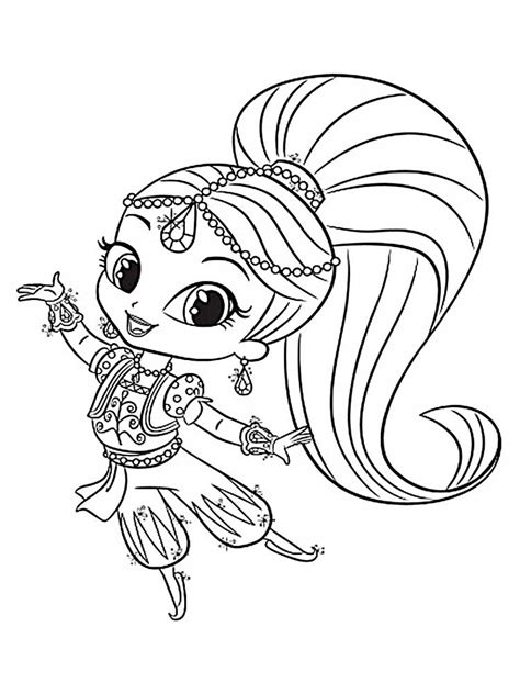 Shimmer and Shine Coloring Pages - Best Coloring Pages For Kids