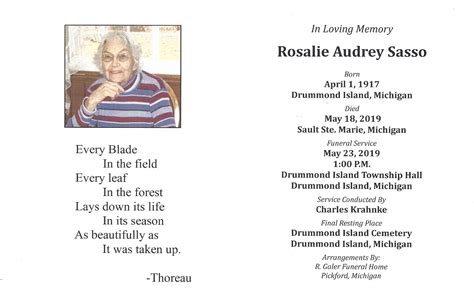 Rosalie Audrey Church Sasso 1917 2019 Find A Grave Memorial