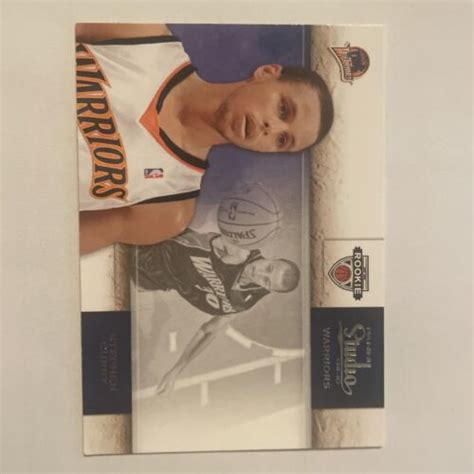 Stephen Curry 2009 10 Panini Studio Rookie Card 129 EBay